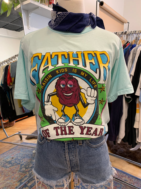 Vintage 1988 Father of the Year California Raisins Tee