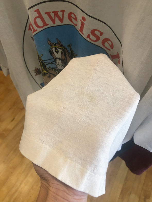Vintage 1987 Grungy Thin Budweiser Tee