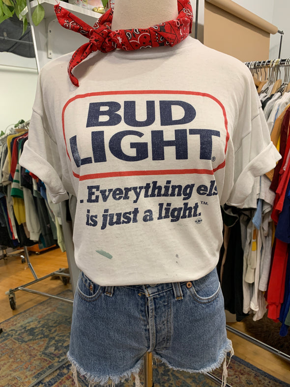 Vintage 90's Grungy Bud Light Tee