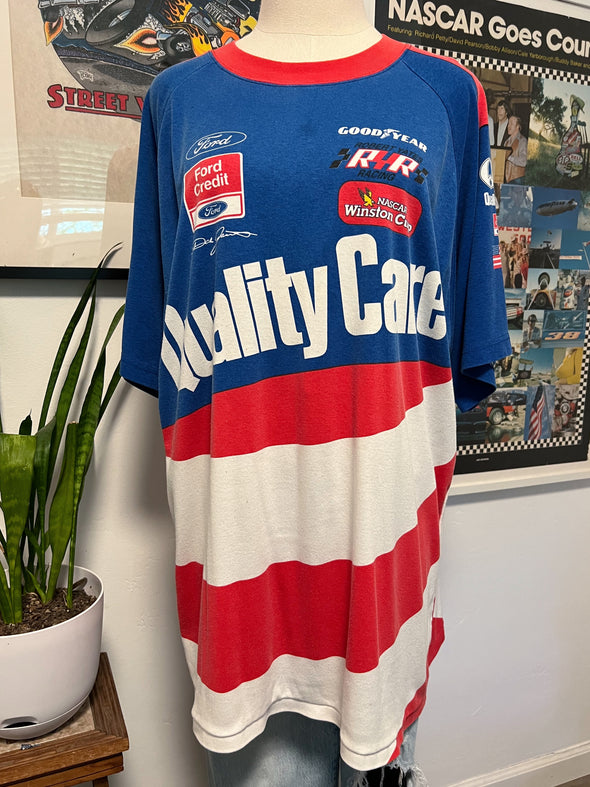 Vintage 90's All Over Print NASCAR Tee