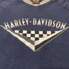 Vintage 1999 Harley Atlantic City Jersey Style V-Neck Tee