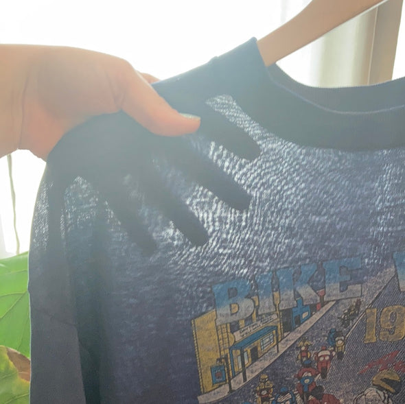 Vintage 1991 Paper Thin Daytona Bike Week Tee