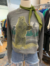 Vintage 80's Faded Grizzly Bear Sweatshirt
