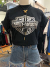 Vintage 90's Harley Silver Emblem Tee