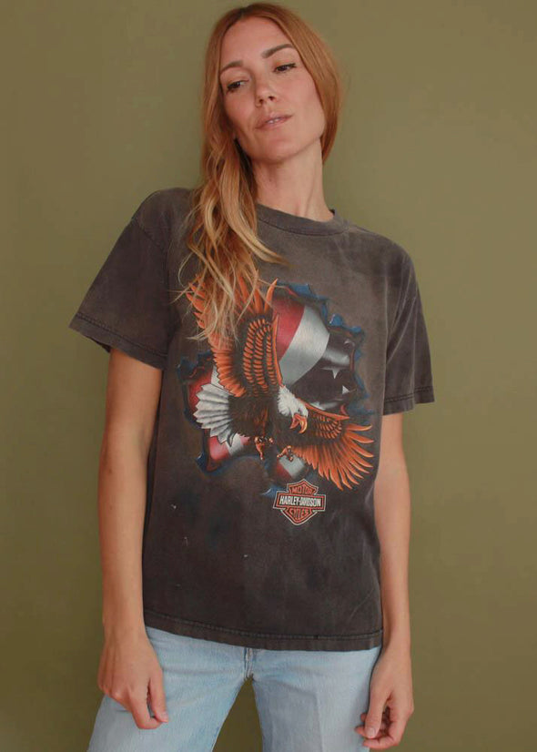 Vintage 90s Faded Grungy Harley Tee