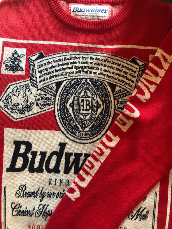 Vintage Budweiser Knit Sweater