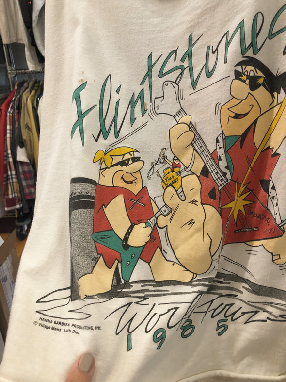 Vintage 1985 Flinstones World Tour Tank