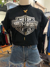 Vintage 90's Harley Silver Emblem Tee
