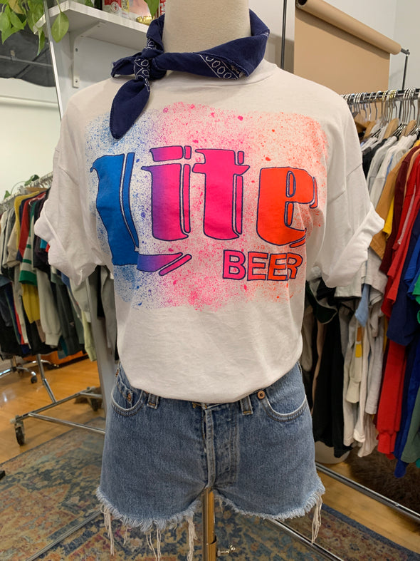 Vintage 1980's Miller Lite Beer Tee