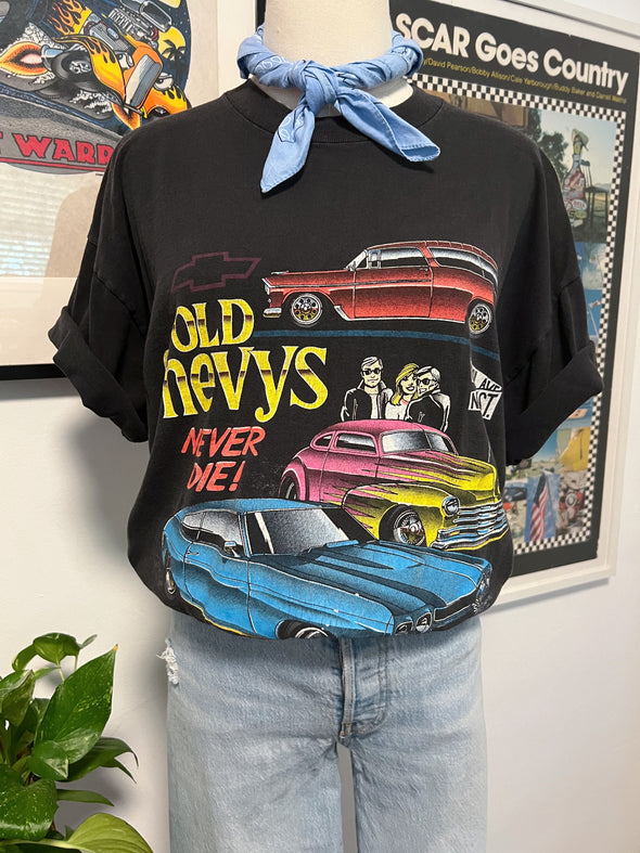 Vintage 90's Old Chevys Never Die Tee