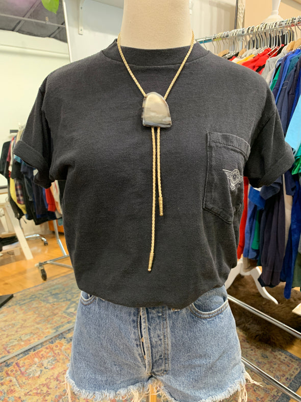 Vintage 1980's 3D Emblem Harley USA Pocket Tee