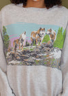 Vintage 80s/90s Howling Wolf Sweatshirt