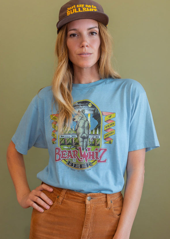 Vintage 90s Bear Whiz Beer Tee