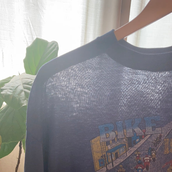 Vintage 1991 Paper Thin Daytona Bike Week Tee