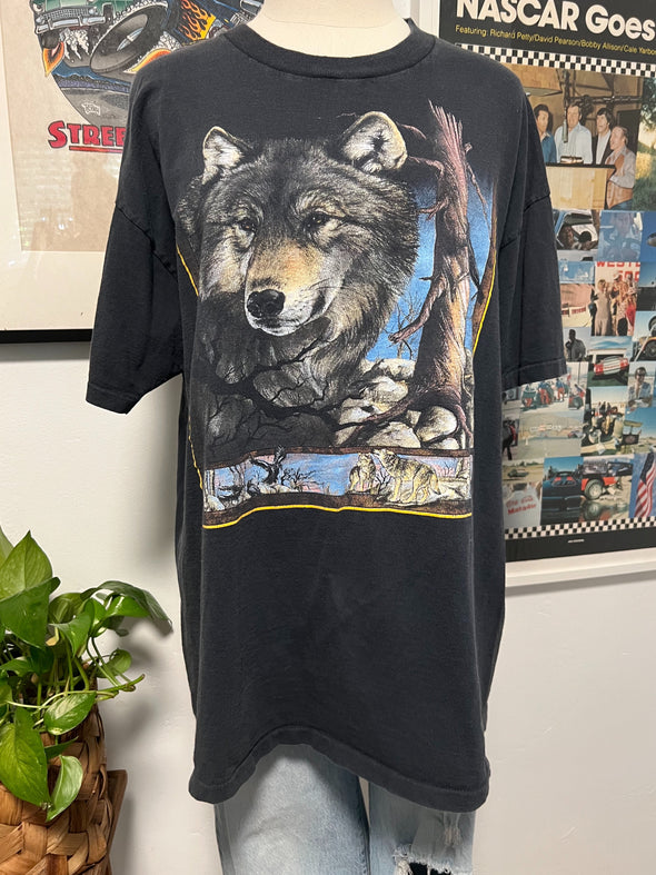 Vintage 90’s CMJ Wolf Tee