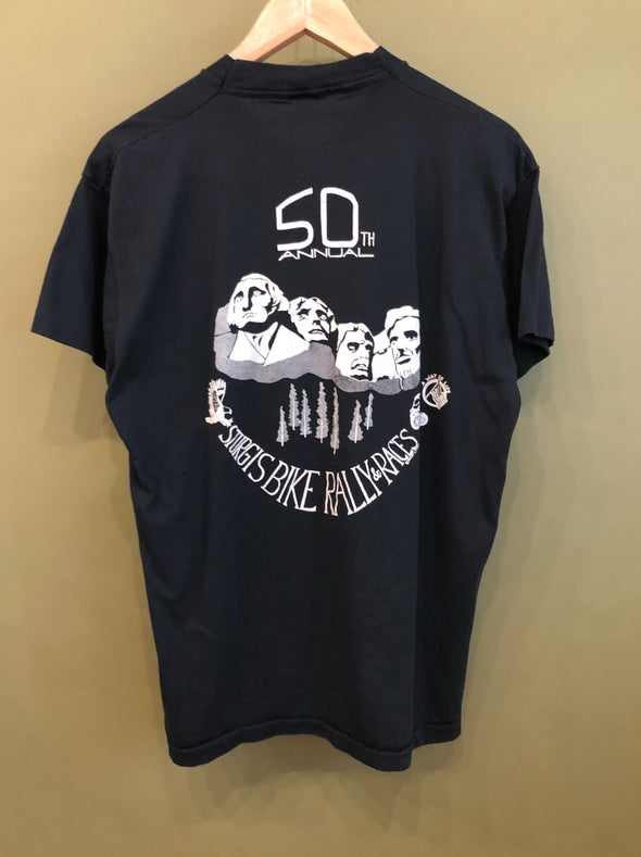 Vintage 1990 Sturgis 50th Anniversary Biker Rally Tee