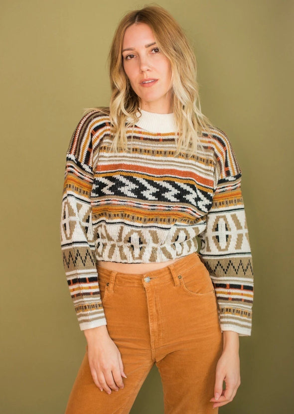 Vintage Reworked Cropped Sweater