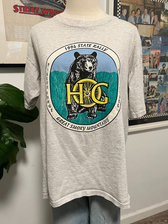 Vintage 1994 Pigeon Forge Harley HOG State Rally Tee