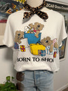 Vintage 1986 Born to Shop Top