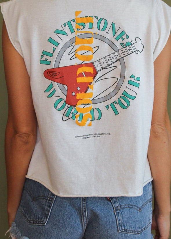Vintage 1985 Flinstones World Tour Tank