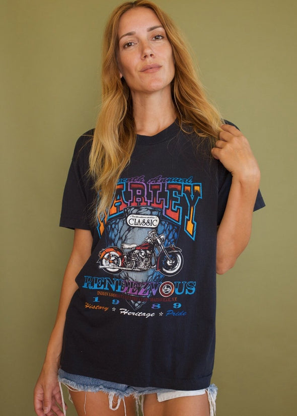 Vintage 1989 Thin Harley Rendezvous Tee