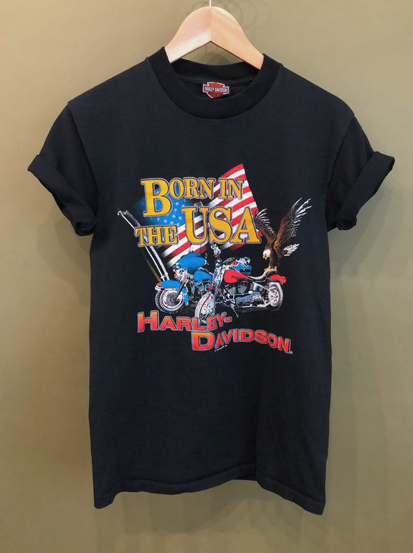 Vintage 1991 Harley Born in the USA tee