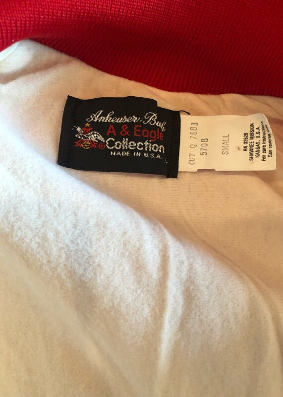 Vintage Budweiser King of Beers Bomber Jacket