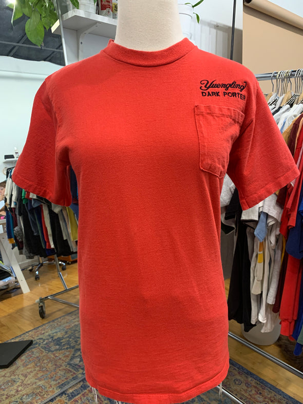 Vintage 1980s Yuengling Beer Embroidered Pocket Tee