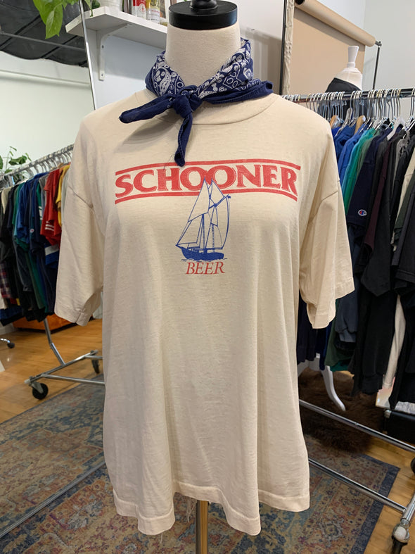 Vintage 1980's Thin Schooner Beer Tee