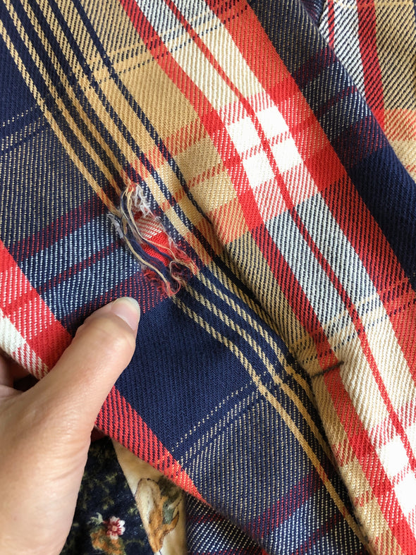 Vintage 80s Big Mac Heavy Weight Distressed Flannel