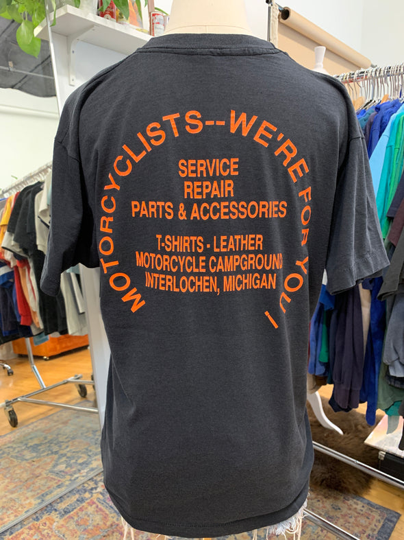 Vintage 80's Genuine Cycle-Moore Service Biker Tee