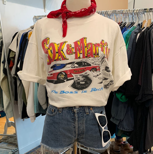 Vintage 1990's Sox & Martin Racing Tee