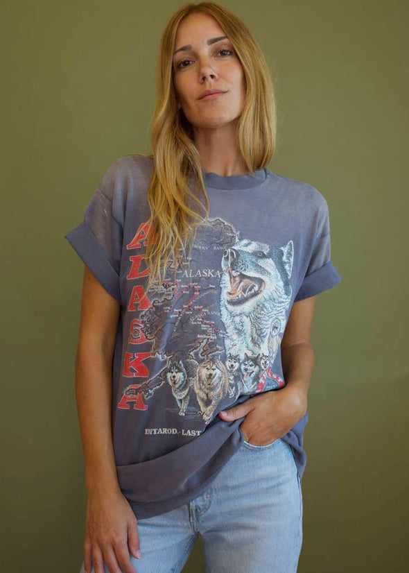 Vintage 90s Faded Alaska Tee