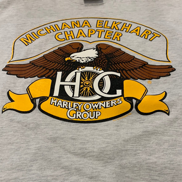 Vintage 1990's Harley HOG Michiana Elkhart Chapter Tee