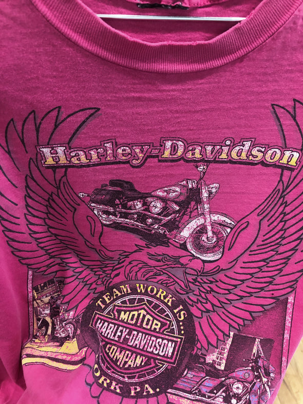 Vintage 1995 Pink Harley PA Tee
