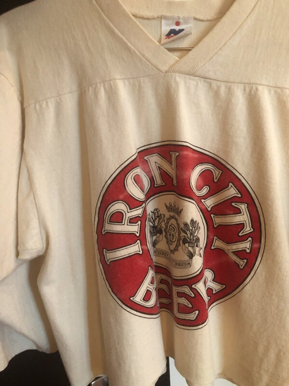 Vintage Iron City Beer Cropped Tee
