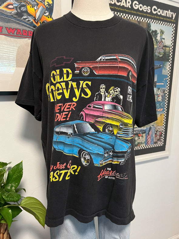 Vintage 90's Old Chevys Never Die Tee