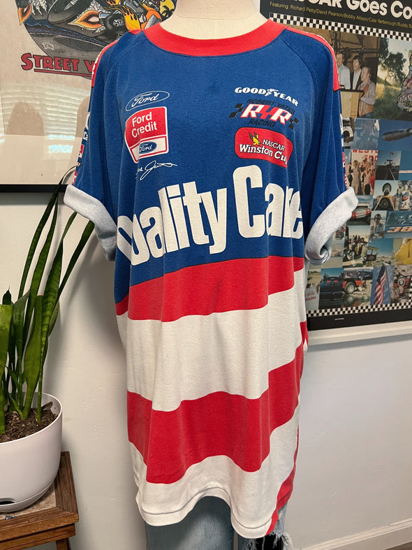 Vintage 90's All Over Print NASCAR Tee