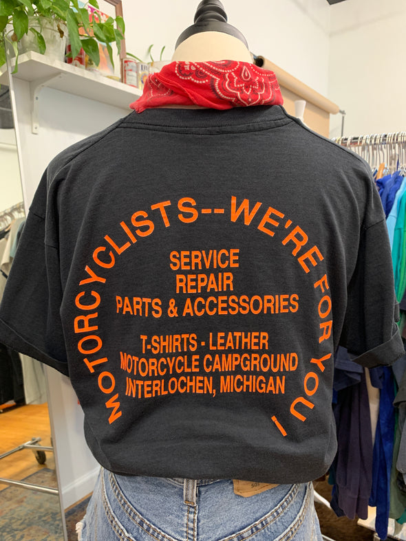 Vintage 80's Genuine Cycle-Moore Service Biker Tee