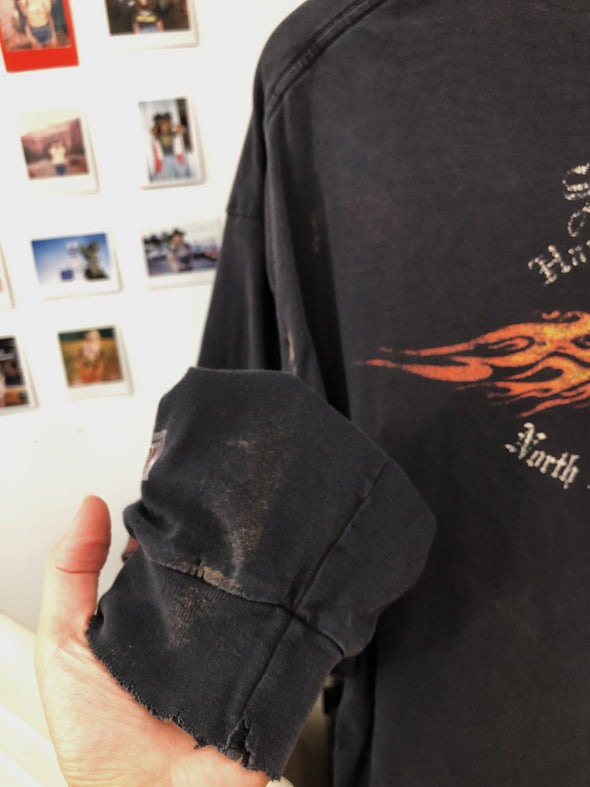 Y2K Harley Long Sleeve Flame Tee