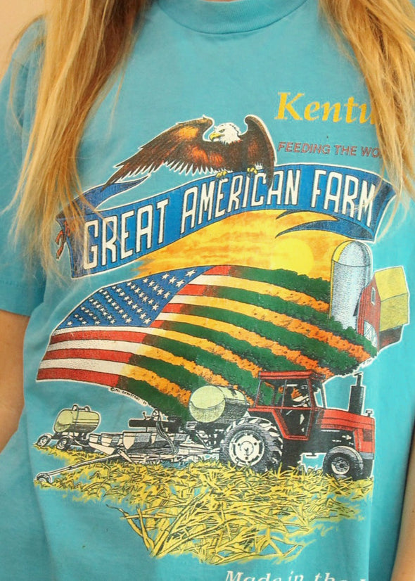 Vintage 90's Great American Farm Kentucky Tee