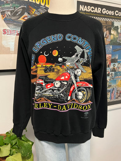 Rare 80's/90's Vintage Harley The Legend Continues Sweatshirt