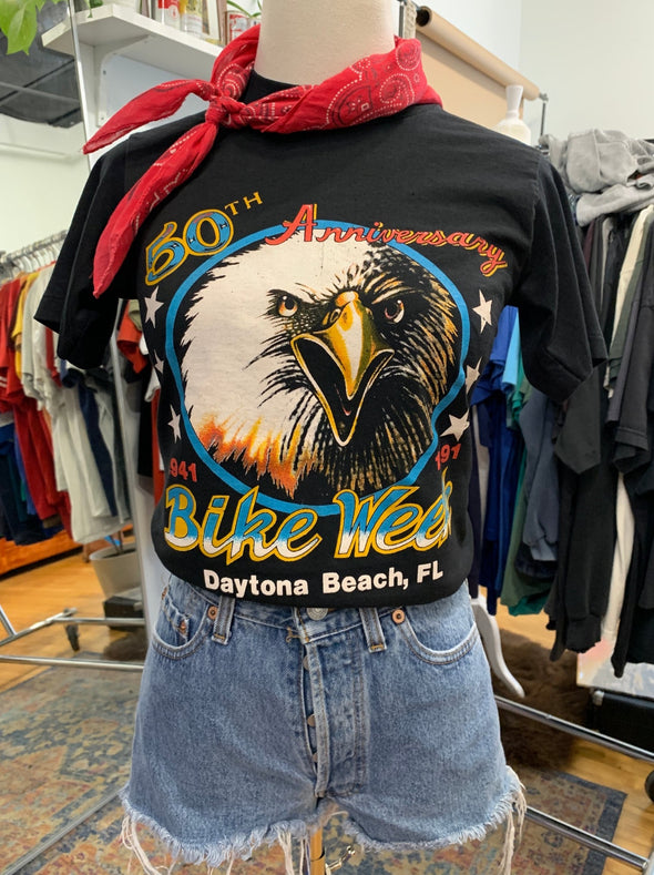 Vintage 1991 50th Anniversary Bike Week Tee