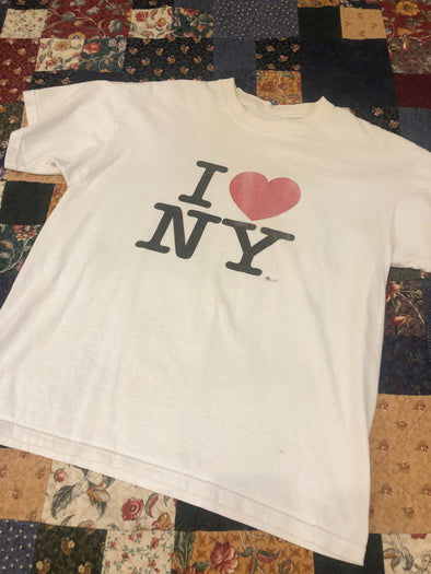 Y2K Faded I Love New York Tee