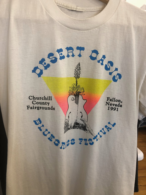 Vintage 1991 Desert Oasis Bluegrass Festival Tee