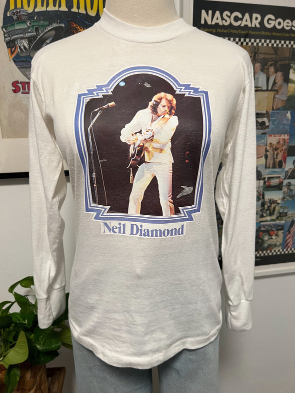 Vintage 1970's Neil Diamond Long Sleeve Tee