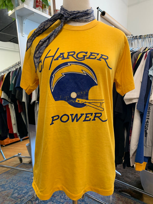 Vintage 1980's Grungy Chargers Tee