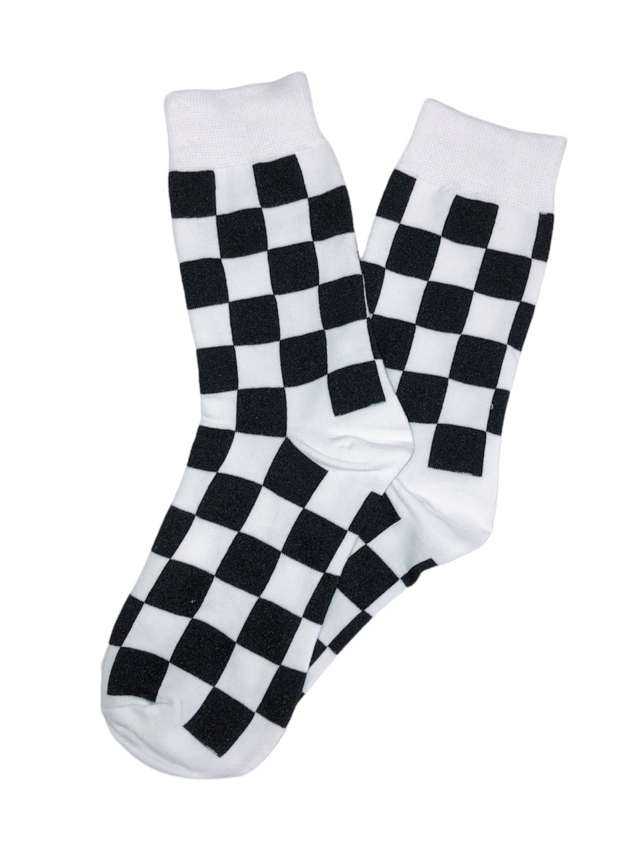 Black and White Checkered Socks – Electric West