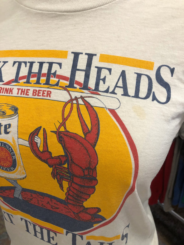 Lobster 1980s/90s Lite Beer and CrawfishTee