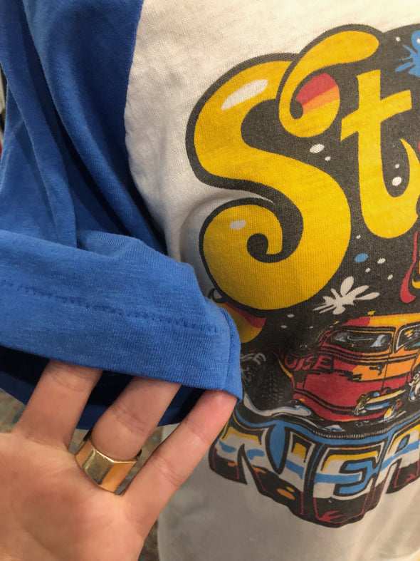 Vintage 1980's Rare Street is Neat Dave Bell Raglan Tee
